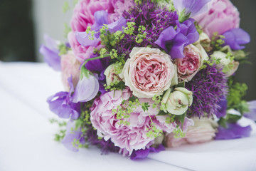 Brautstrauß Lila/rosa