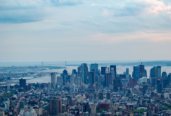 Fototapeta na wymiar New York City Skyline, SKyscrapers, Usa
