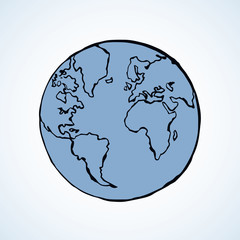 Planet. Vector drawing