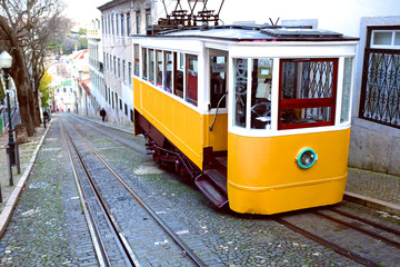 Naklejka na ściany i meble Lissabon Tram