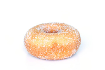 donut sugar on white background