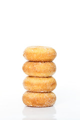 Fototapeta na wymiar donut sugar on white background
