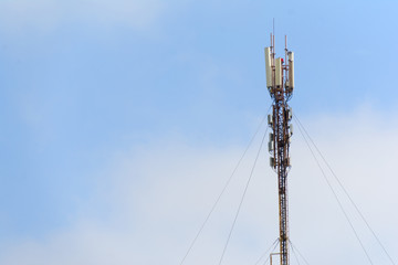 Telecommunications tower cells for mobile communications.
