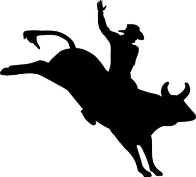 Bucking Bull Silhouette