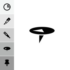 Collection of 6 stationery filled icons