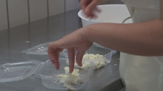 4K genuine mozzarella production process