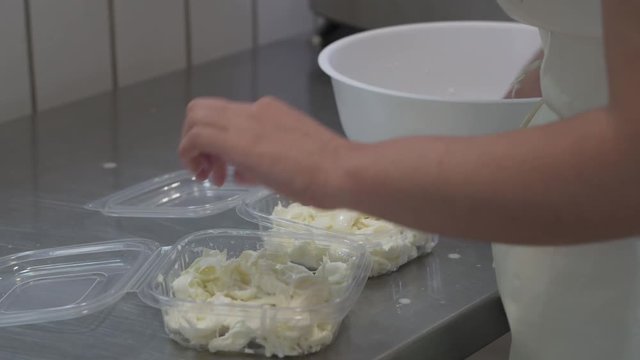 4K genuine mozzarella production process