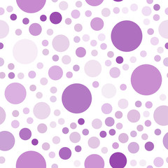 Light Purple vector seamless template with circles.