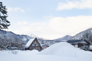 Gassho-style farmhouse in Shirakawa-go