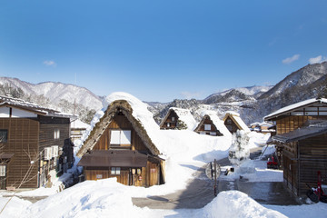 Gassho-style farmhouse in Shirakawa-go