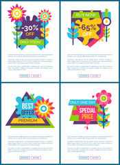 Best Offer with Special Price Promo Web Posters