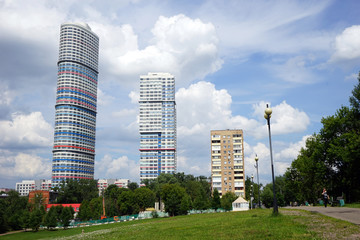 Fototapeta na wymiar High buildings