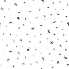 Seamless pattern of abstract snowflakes hand-drawn Monochrome background with snowflakes A pattern for wrapping paper texture for New Year and Christmas fashion design print texture Vector background