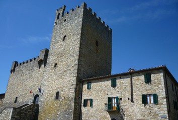 Medieval fort of Castellina in Tuscany