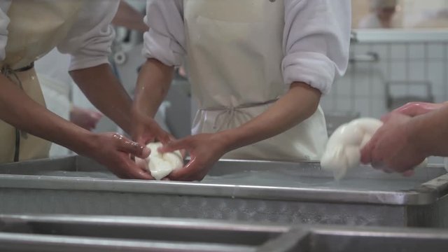 4K genuine mozzarella production process