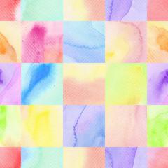 Fototapeta premium abstract geometric seamless watercolor background