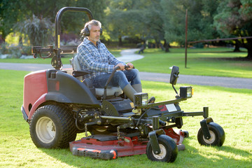Grounds maintenance man