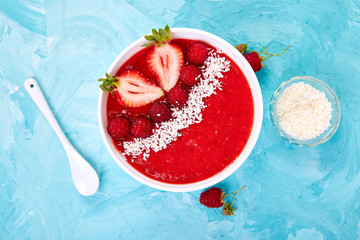 Smoothie bowls. Healthy breakfast bowl
