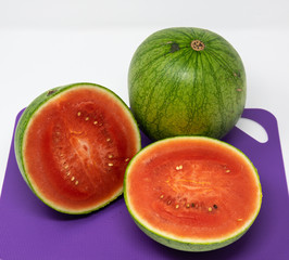Water Melon halved and whole