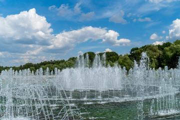 fountain in the city park Tsaritsyno, Moscow, Russia,