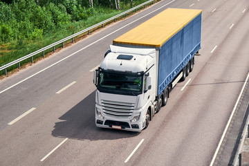 Truck on highway