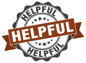 helpful stamp. sign. seal