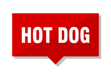 hot dog red tag