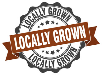 locally grown stamp. sign. seal