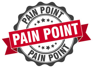 pain point stamp. sign. seal