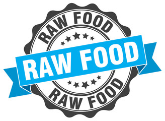 raw food stamp. sign. seal