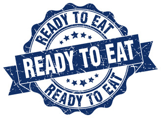 ready to eat stamp. sign. seal