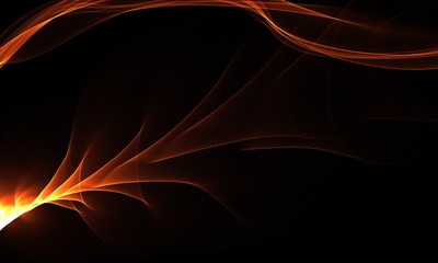 Beautiful abstract background with colorful smoky spirals.