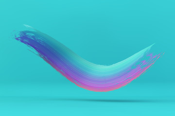 brush stroke on blue background