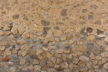 Stone wall. Brick texture. Old facade.