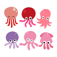 squid vector collection design