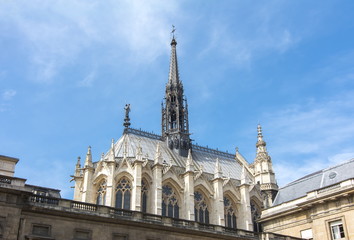 Fototapeta na wymiar Holy Chapel (Sainte Chapelle) in Paris, France