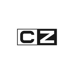 Initial Letter CZ Logo Template Design