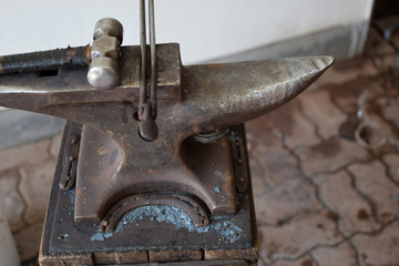  A blacksmith's and farrier tools