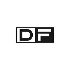 Initial Letter DF Logo Template Design
