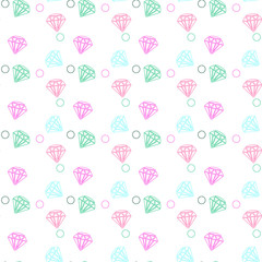 Glamour fashion diamond seamless on white background eps 10