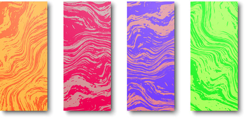 Abstract colorful marble or stone textures.