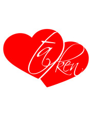 rot 2 herzen taken vergeben liebe verliebt paar pärchen freunde love herz heiraten hochzeit junggesellenabschied verlobung