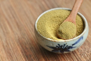 Matcha green tea powder