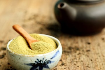 Matcha green tea powder