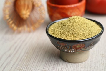 Matcha green tea powder