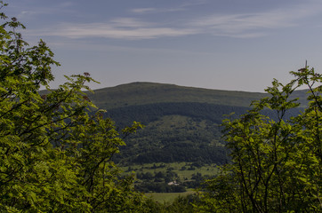 panorama Bieszczad z Wielkiej Rawki 