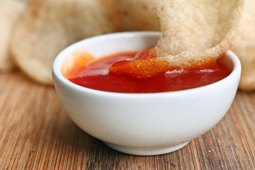 Thai crispy rice cracker