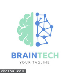 Brain & circuit Logo/Icon