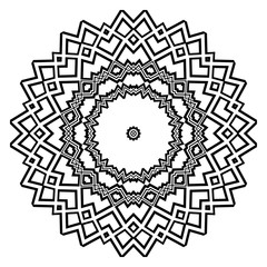 Decorative mandala flower ornament. pattern. vector. Tribal Ethnic Arabic, Indian, motif. for fashion design, wallpaper, invitation.