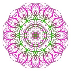 Flower mandala. Very printable decorative elements. Vector illustration for design.